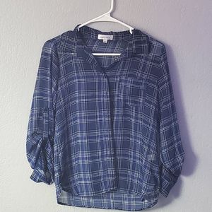 💙BLUE FLANELL BLOUSE💙